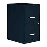 NuSparc 2 Drawer Locking Filing Cabinet | Pre-Assembled Steel Construction | Space-Saving Design is Perfect for Home and Small Office | Letter-Size | Assembled in North America