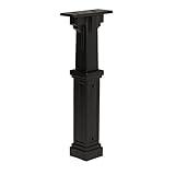 Architectural Mailboxes Grand Haven Plastic Mailbox Post, Compatibility Code A, B, C, D, GHP00BAM, Black