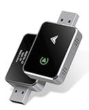 Wireless CarPlay Adapter, 2025 Upgraded 2-in-1 Mini Size CarPlay & Android Auto, Convert Wired to Wireless with USB & Type-C, Plug & Play, Stable Control & No Delay Car Play with iPhone & Android