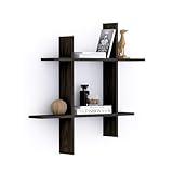 Mobili Fiver, Angelica Shelves # Dark Walnut, Made in Italy