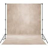 Haboke Abstract Professional Photography Backdrop for Portrait Photo Props Booth Background Photoshoot Studio with Polyester Fabric Roller Pocket on Top (8x12ft,Light Beige,No Stand)