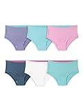 Fruit of the Loom Girls' 360 Stretch Modal Underwear Briefs, Brief - 6 Pack Assorted, 12 US