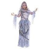 Spooktacular Creations Halloween Haunting Beauty Ghost Girl Costume, Scary Ghost Dress Midnight Costume for Halloween Dress Up Party-L(10-12yr)