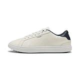 PUMA Golf Classic G, Warm White-DEEP Navy, 10.5