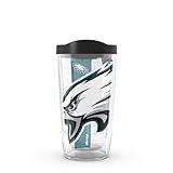 Tervis NFL Philadelphia Eagles Colossal Made in USA Double Walled Insulated Tumbler Travel Cup Keeps Drinks Cold & Hot, 16oz, Classic
