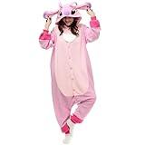 NAITOKE Animal Onesie Adults Halloween Costumes Cosplay Pajamas Pink