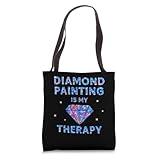 Diamond Painting is my Therapy DIY Art Lover Relaxation Time Tote Bag