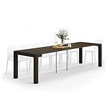 Mobili Fiver, First Extendable Console Table 17.7(120) x35.4 in, Dark Walnut, Made in Italy