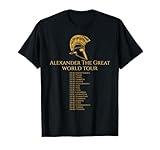 Ancient Greek History - Alexander The Great World Tour T-Shirt