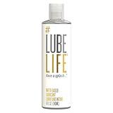LubeLife Water-Based Lube – Personal Lubricant for Men, Women & Couples, Travel Size, Non-Staining, Easy Clean-Up, Toy-Safe, 8 Fl Oz