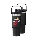 FOCO Miami Heat NBA 30 oz Solid Tumbler with Straw