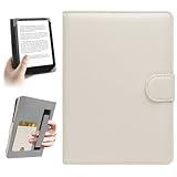 HoYiXi Universal Case for 7 inch Kindle eReader Compatible with 6.8" Paperwhite/Pocketbook and Tolino/Kobo Clara 2E/Kobo Clara HD,6",6.8" eReader Protective Cover Built-in Pocket,White