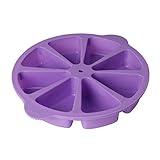 SHEbaking Scone Pan Silicone Triangle Cake Mold for Baking Nonstick Cornbread Pan 8 Cavity Pie Silicone Mold Perfect for Brownies, Muffin, Cupcake, Soap, polenta, or biscuits (Light Purple)