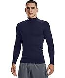 Under Armour Men's ColdGear Armour Compression Mock, Midnight Navy (410)/White, XX-Large
