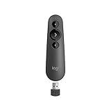 Logitech Wireless Presenter R500s, PowerPoint Clicker with Laser Pointer, Wireless Presentation Clicker Remote