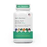 SELF NUTRITION Healthy Aging Supplement for Women - Resveratrol, NAD, Collagen Booster, Biotin, Hyaluronic Acid & More. Cellular Health, Beauty, Longevity - USA, Vegan, 60 Capsules.