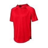 EvoShield Men's Lightweight Short Sleeve Hoodie 2.0, Scarlet