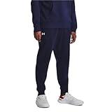Under Armour Men's Rival Fleece Joggers, (410) Midnight Navy / / White, Large Tall