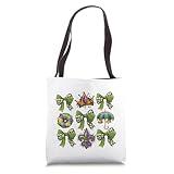 Mardi Gras Bow Flair Festival Vibes Bow Tie Party Design Tote Bag
