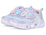 Skechers Kids Girls Heart Lovin Reflecti Sneaker, Lavender/Light Pink, 10 Toddler