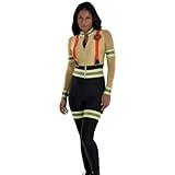Amscan Women's Multicolor Firefighter Costume Set, Small Size (2-4) - Comfortable Fit, Ideal for Halloween, Cosplay, Themed Events & More