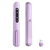 QUI Presentation Clicker for PowerPoint, RF 2.4GHz USB Wireless Presenter Remote with Volume Control, PowerPoint Clicker Slide Advancer for Mac, Windows, Laptop, Keynote