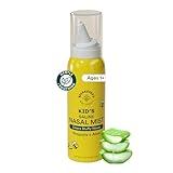 Kids' Saline Nasal Mist by Beekeeper's Naturals, Clears Stuff Noses, Nasal Spray for Kids 1+ w/ Saline, Aloe & Propolis, 3 fl oz