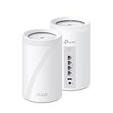TP-Link Deco BE63 Tri-Band WiFi 7 BE10000 Whole Home Mesh System- 6-Stream 10 Gbps, 4x2.5G Ports Wired Backhaul, 4X Smart Internal Antennas, VPN, MU-MIMO, HomeShield, Free Expert Support (2-Pack)