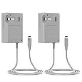 RuntoGOL 2Pcs 3DS XL Charger, AC Power Charger Replacement for 2DS 3DS Console,Power Cord for 3DS/3DSXL/New 3DS/New 3DS XL/2DS/2DSXL/DSi/DSiXL,100~240V Wall Plug