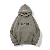 ESSENTIALS THE BIG DIPPER Graphic Pullover Hoodie Unisex Cotton Hoodies Sweatshirt for Teenagers and Adults Brown