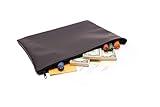 Carousel Checks Inc. Zipper Bank Deposit Bag, 12 by 16 Inches, Black, Pack of 1