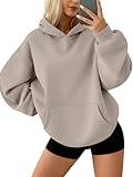 AUTOMET Hoodies for Women Oversized Sweatshirts Fall Fashion Outfits 2025 Pullover Fleece Casual Sweaters Winter Y2k Clothes CoffeeGrey M