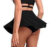 Women Sexy Role Play Y2K Skirt Butterfly Cheeky Pole Dance Booty Shorts Rave Outfits Mini Skirts Black S