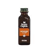 Simply Organic Orange Flavor, 2 Ounce Glass Jar, Tart Citrus Flavor for Desserts, Smoothies, Tea, and More