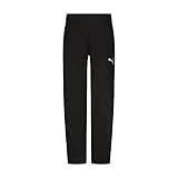 PUMA Big Boys' Pure Core Pant, PUMA Black, Medium