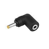 helpers lab 4.0 x 1.7 mm Male to Female Right Angle 90-Degree Power Adapter Connector Converter for Amazon Echo Dot, Echo Show, PSP, Blu-ray, Printers, Router, Switch, LED Strip, Camera, CCTV, 1 Pcs