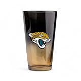 The Memory Company Officially Licensed NFL 18oz Glass Tumbler - Glass with Silicone Lid and Team Wrap - Perfect for Game Day, Sports Fans, and Gifts