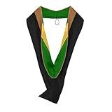 Endea Graduation Masters Hood for Business, Accounting, Commerce, Industrial, Labor Relations, College Degrees - Unisex (Drab/Green/Gold)