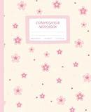 Pink Coquette Composition Notebook: Wide Ruled Journal Cute Girly Flowers Aesthetic 7.5 x 9.25" 110 Pages