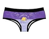 Crazy Dog T-Shirts Camping Is In Tents Womens Panties Funny Outdoor Lover Nature Intense Graphic Novelty Underwear Funny Underwear for Women Cool Camping Women's Novelty Purple M