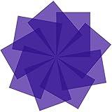 Pangda 9 Pack Halloween Gel Light Filter Color Correction Colored Overlays Correction Film Lighting Gel Filter Plastic Sheets,1.7 by 8.3 Inches for Film, Video, Photo, Stage(Purple)