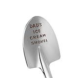 Fathers Day Dad Gifts from Daughter Son Wife,Fathers Day Birthday Christmas Gifts for Dad,Funny Dad Gifts Ice Cream Spoon,Funny Engraved Stainless Steel Spoon Shovel.