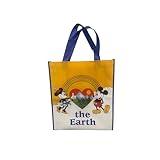 Legacy Licensing Partners Disney's Mickey Mouse and Minnie Celebrating Earth Day Recycling Environmentalism Large Reusable Tote Bag