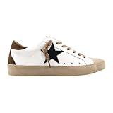 SHUSHOP Womens Pamela Lace Up Sneakers Shoes Casual - White - Size 8 M