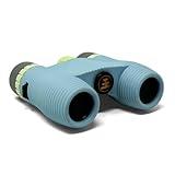 Nocs Provisions Standard Issue 10x25 Waterproof Binoculars, 10X Magnification, Bak4 Prism, Wide View Multi-Coated Lenses for Bird Watching, Hiking & Backpacking - Celeste Blue