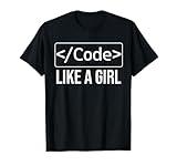 Funny Girl Coder Design Computer Programming Web Developers T-Shirt