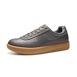 Bruno Marc Men's Dress Sneakers Business Casual Shoes for Men Lace Up Slip-Resistant Fashion Sneakers,Size 9.5,Dark Grey,BMUMFN2523
