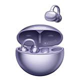 Sanag S6S Open Ear Free Clip-On Headphones, True Wireless Bluetooth Earphones with Microphone, IPX4 Waterproof Sports Earbuds, 38H Playtime OWS Design Fit Sport Running, App Custom Settings (Purple)