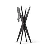 Mobili Fiver, Coat stand, Emma Ashwood Black, Made In Italy