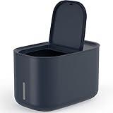 Zuutii Rice Storage Container,Food Container, Dry Food Storage, Pet Food Dispenser, 11lbs/6.9Qt Large Storage Bin with Lid,Silicone Ring & Moisture Proof, for Grain Cereal Soybean Corn, Dark Gray